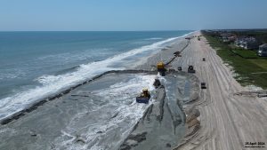 Beach fill activities at the 800 block of Ponte Vedra Blvd (25-April-2024)