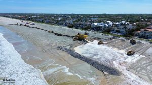 Beach fill activities at 400 block of Ponte Vedra Blvd (7-April-2024)